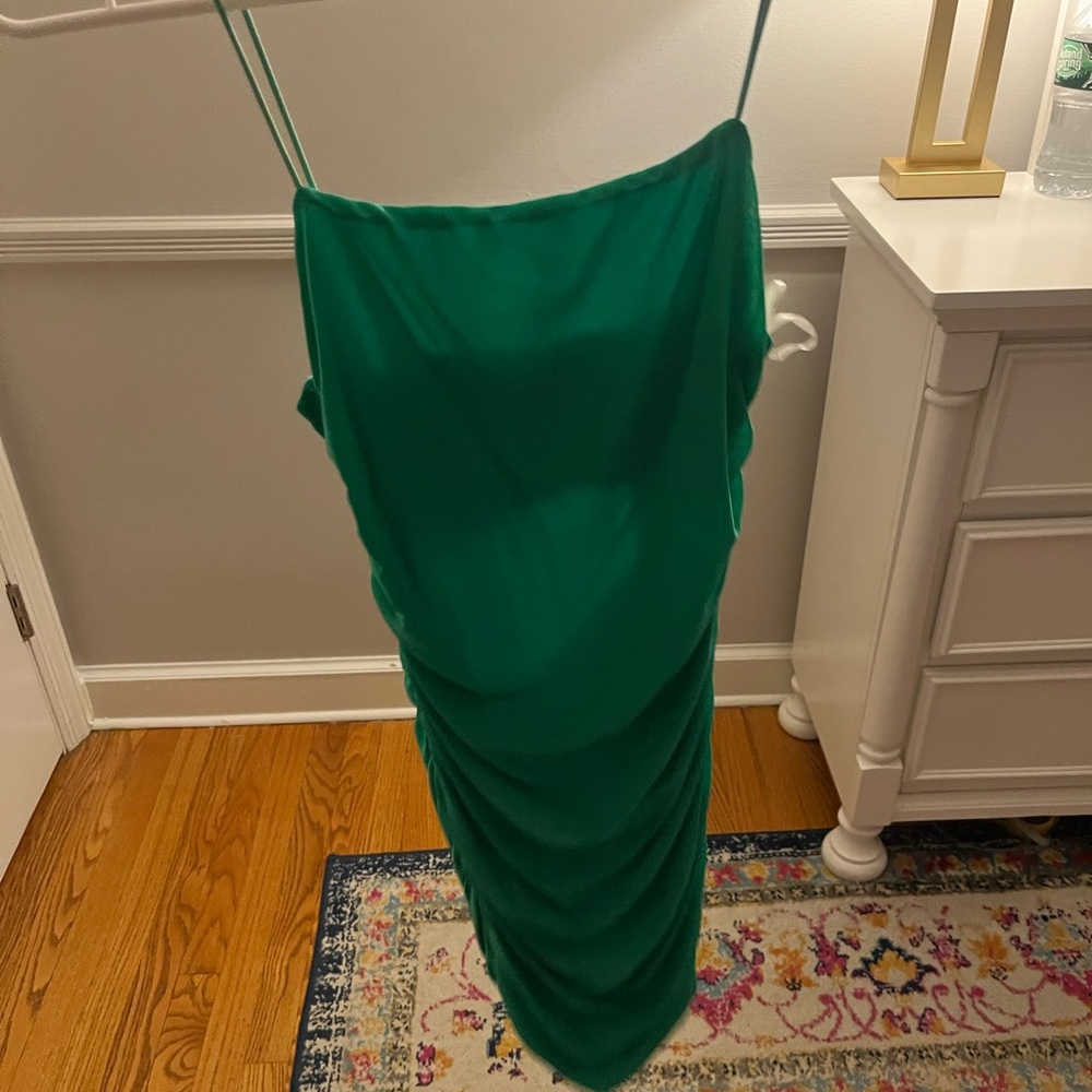 Hello Molly Strapless Green Dress